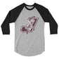 Johnstown Warriors 3/4 sleeve raglan shirt