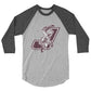 Johnstown Warriors 3/4 sleeve raglan shirt