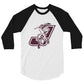 Johnstown Warriors 3/4 sleeve raglan shirt